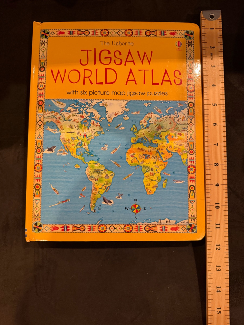 **EUC** Usborne Jigsaw World Atlas Puzzle Book